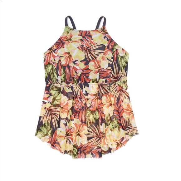 NWT Kona Sol High Neck Mesh Racerback Tankini Top - Picture 3 of 3